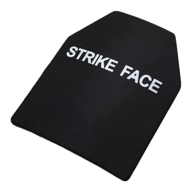 NIJ IIIA Skottsäker stålplåt för taktisk säkerhetsväst Antiballistisk kroppsrustning Stabsäker bräda 10"x12" 2,3mm 25x30cm (OBS MÅSTE LÄGGA TILL VÄSTEN MANUELLT ANNARS KÖPER DU ENDAST PLÅTEN!)
